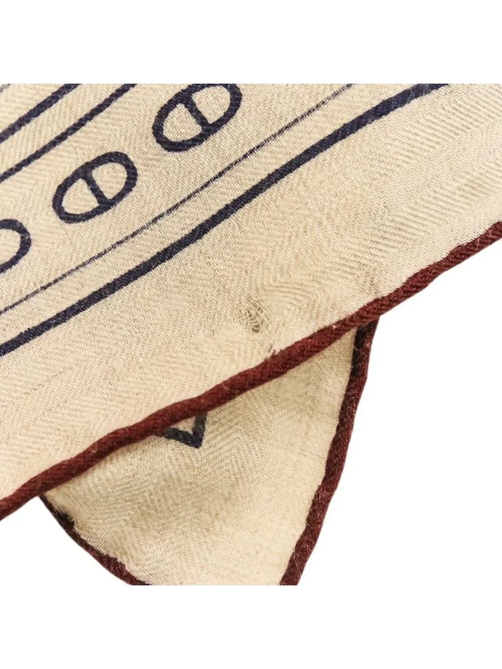★SOLD★ Hermes Carre Geant 140 Cheval de Coeur Cashmere Silk Large Scarf Beige - Picture 10 of 15